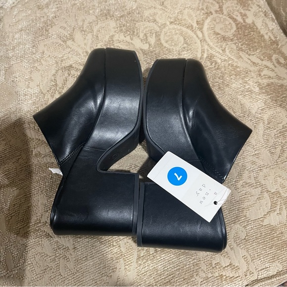 A New Day Womens Cheyenne Platform Clog Heels Black Size 7 NWT - Picture 2 of 9